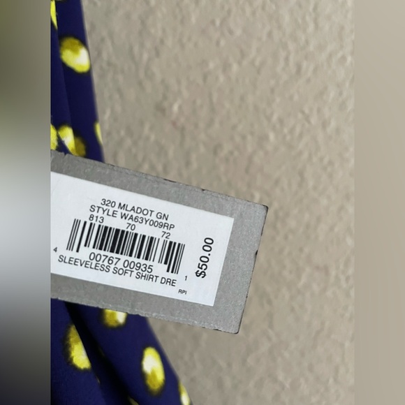 Apt 9 Sleeveless Button Down Dress NWT Size 16 - Picture 4 of 6